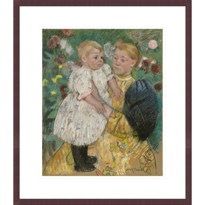 Dans le jardin, de Mary Cassatt – Reproduction giclée encadrée