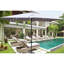 Parasol rectangulaire solaire pour terrasse 10 pi x 6,5 pi Auvent à eau, 40+, bouton-poussoir inclinable, manivelle pour jardin et piscine 10 x 6,5 pi avec éclairage. Protection contre la décoloration, système facile et inclinable-115745560-137939180