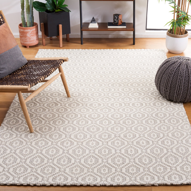 Brenlee Hand Woven Performance Geometric Rug, Rectangle 8' x 10'