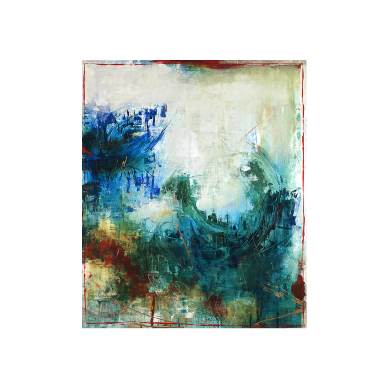 «Cold Frame» par Joshua Schicker - peinture sur toile tendue, H 60 po x l 50 po, Extérieur