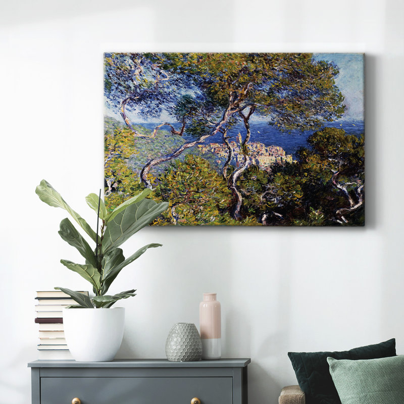 Bordighera, 1884-Gallery Wrapped Canvas, 12" H x 18" W