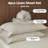 100% Washed Linen Sheet Set-Natural French Flax Bed Sheet-115609624-115609625