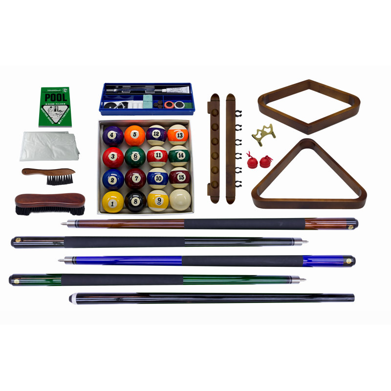 Jaxx 8'' Slate Pool Table with Professional Installation Included, Khaki