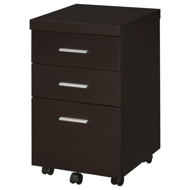 3-Drawer Mobile File Cabinet