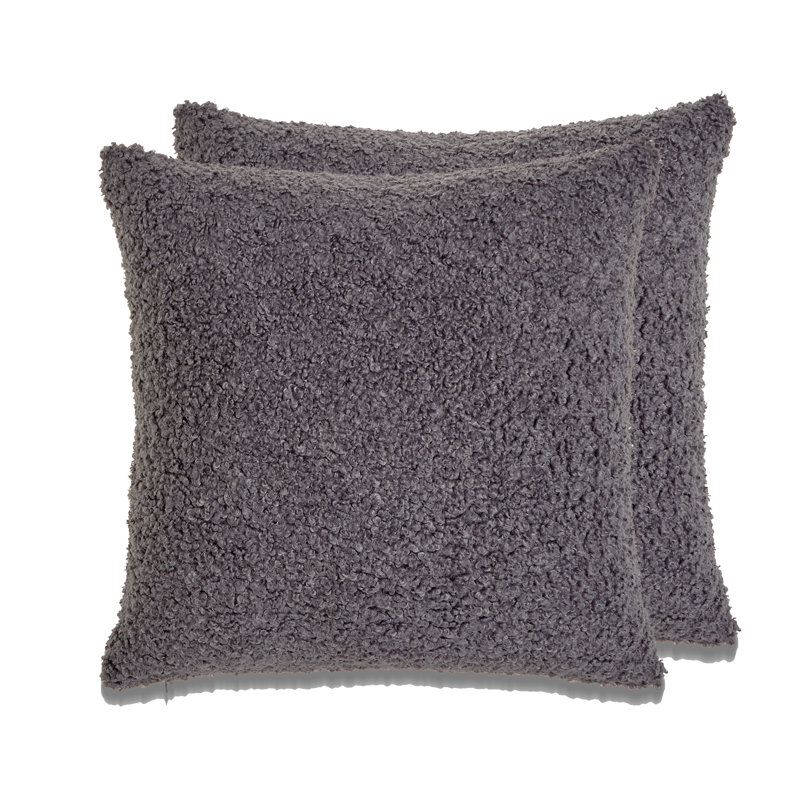 Housse de coussin FRENCH BOUCLE, Gris