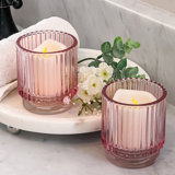 3'' H Glass Tabletop Votive Holder