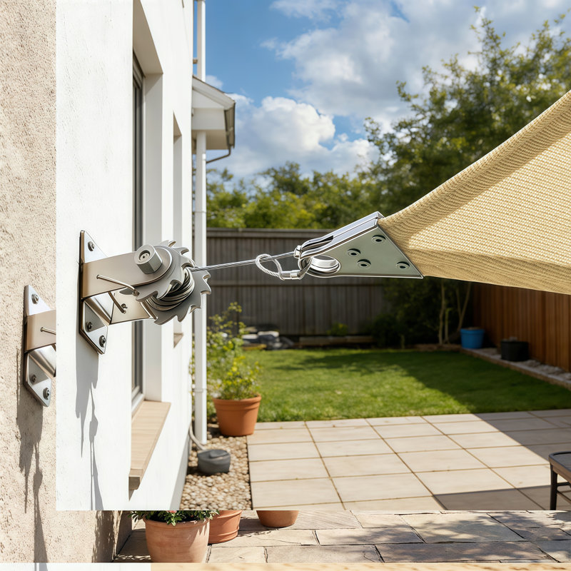 Voile d'ombrage Amber Triangle, 32 pi x 32 pi, Gris