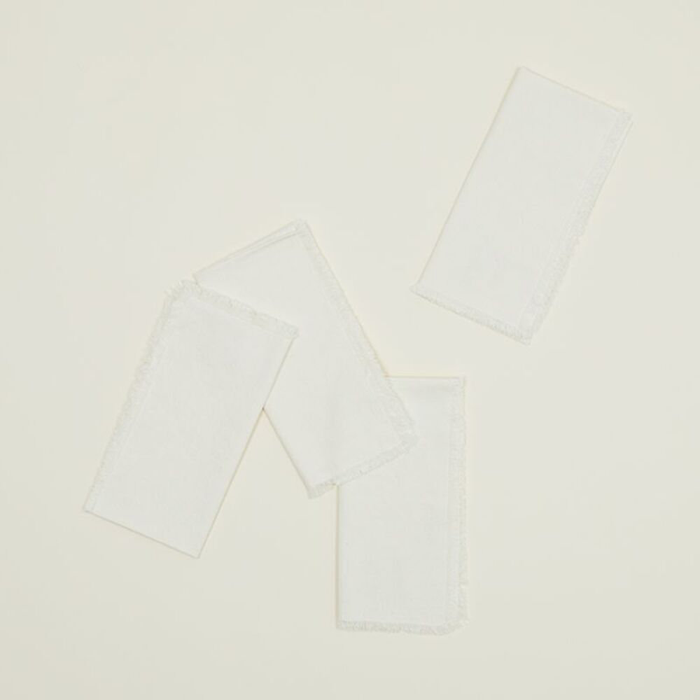 Shanice Reversible Napkin, Ivory