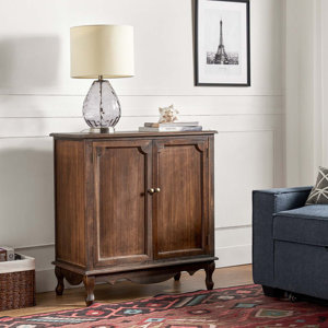 Arshawn Traditional Solid Wood 2 - Door Accent Cabinet