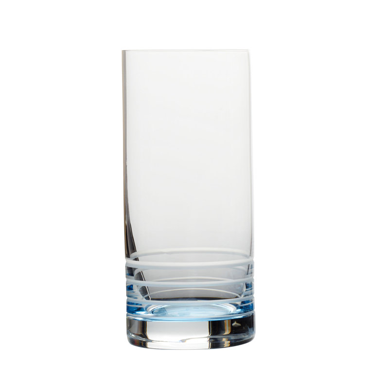 Cal Ombre 17 oz. Highball Glasses, Blue Ombre
