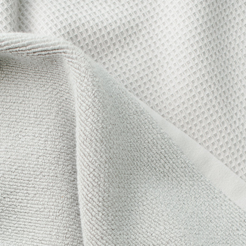 Waffle Bath Towels, Gray