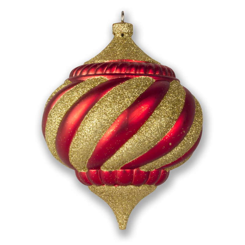 Onion-Shaped Ornament, Rouge / doré
