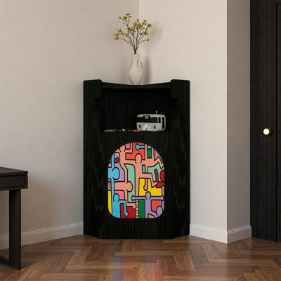 Armoire décorative en bois de pin rustique