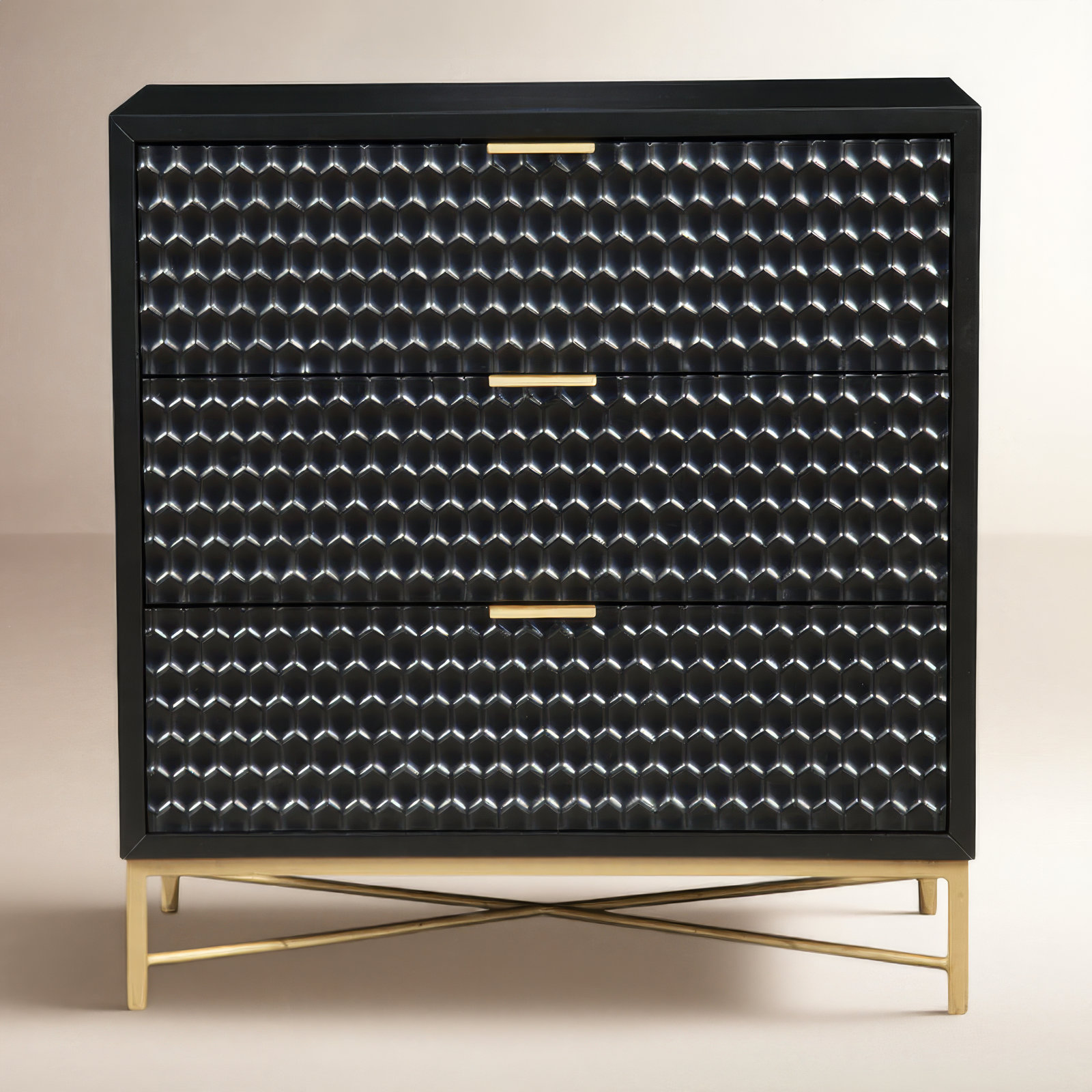 Capra 32" Mahogany Dresser, Black