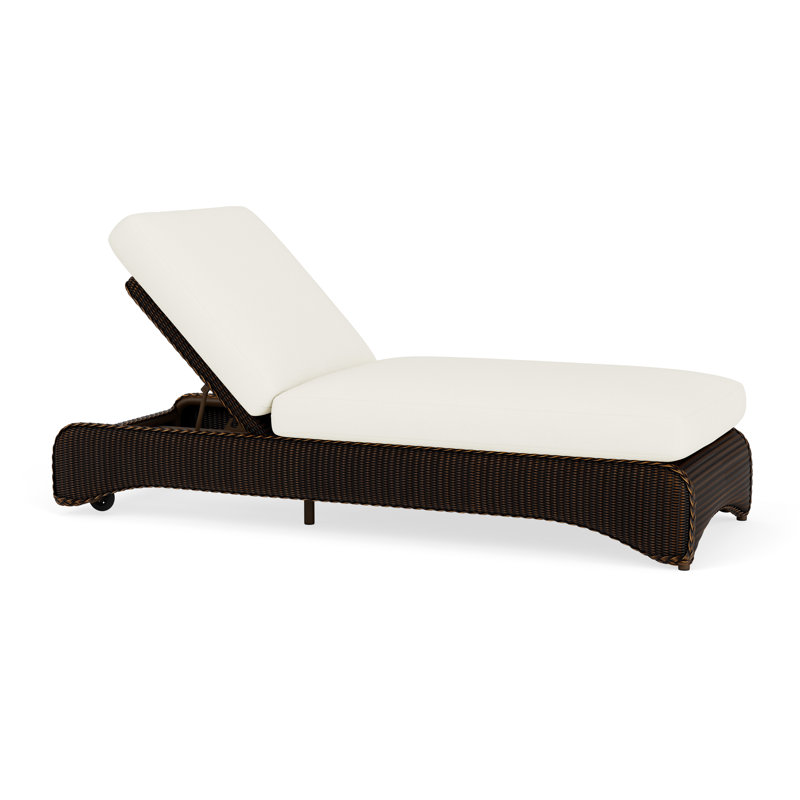 Loom Outdoor Chaise Lounge, Mink, Sailcloth Salt