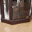 Lighted Corner Curio Cabinet - Elegant Glass Display Case For Living Room & Bar Storage - Perfect For Antique Collections & Wine - Includes Built-In Lighting-13373173