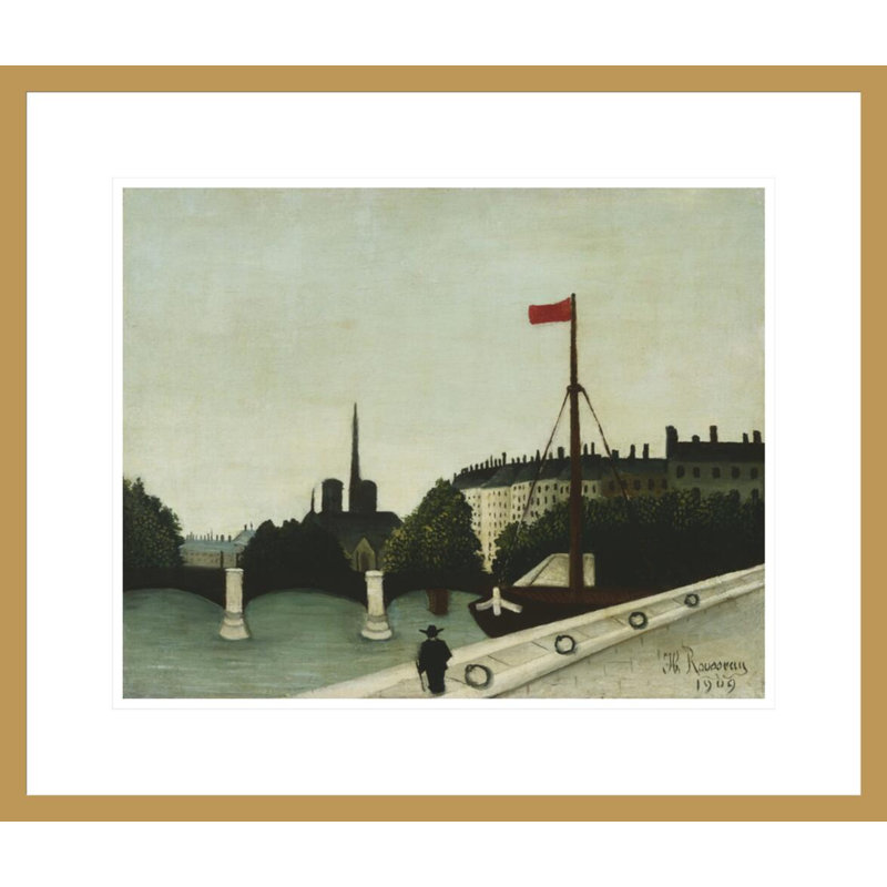 Notre Dame par Henri Rousseau - Impression numérique sur toile, H 17,75 po x l 20,86 po
