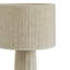 Lampe sur pied en chenille naturelle fuselée