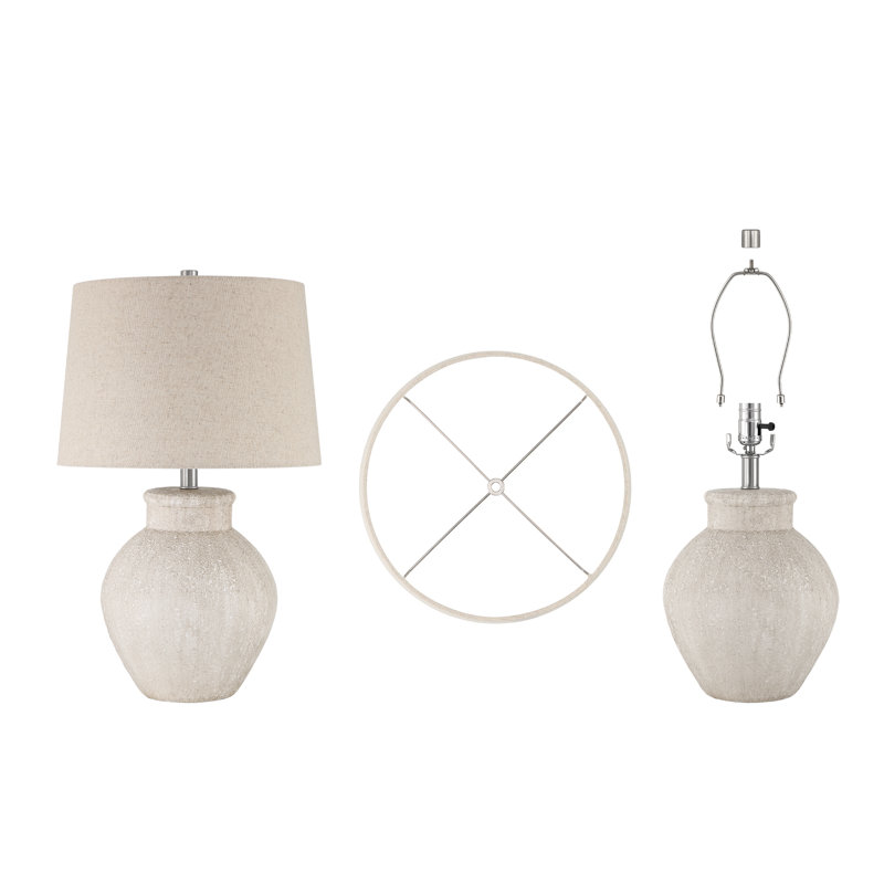 Avgust 24.25" Ceramic Table Lamp Set