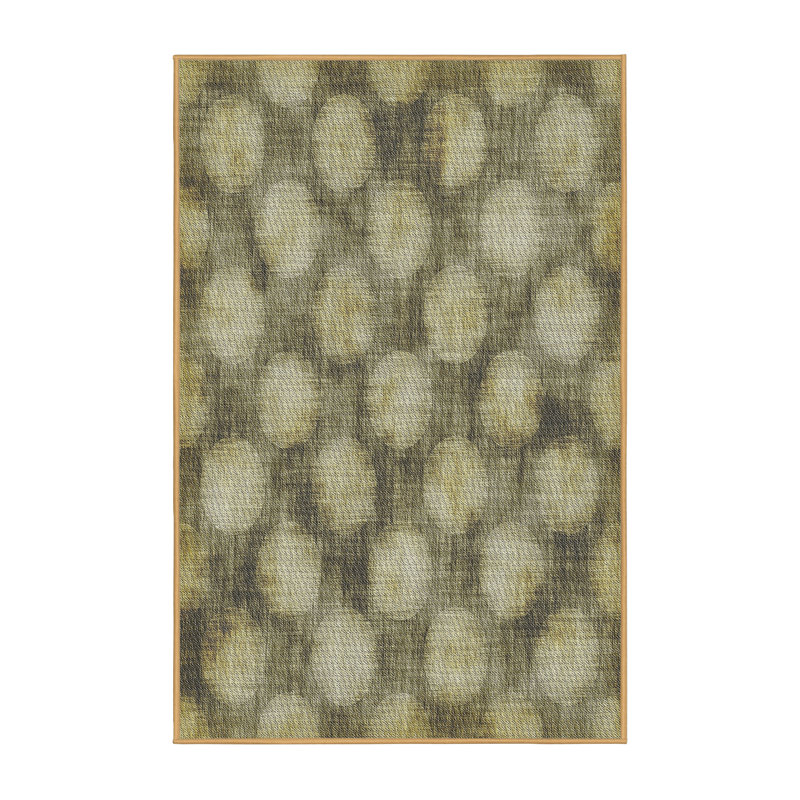 Tapis gris/brun à motifs, Rectangle 4 pi x 6 pi