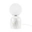 Lampe de table globe en verre givré