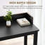 Table de lit 70,8 po avec roulettes à 360 °, bureau pour lit mobile de grande taille avec pieds en métal robustes, chariot pour ordinateur portable robuste et table de salle à manger pour chambre à coucher, salon, hôpital (noir)