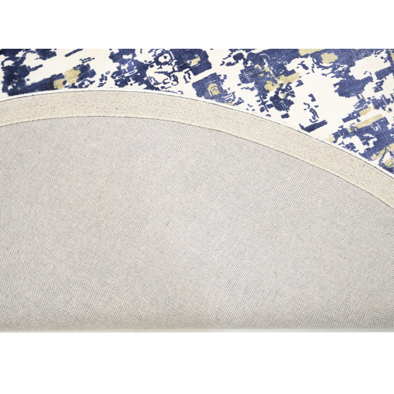 	 Tapis floral moderne délavé à la main 6 x 6