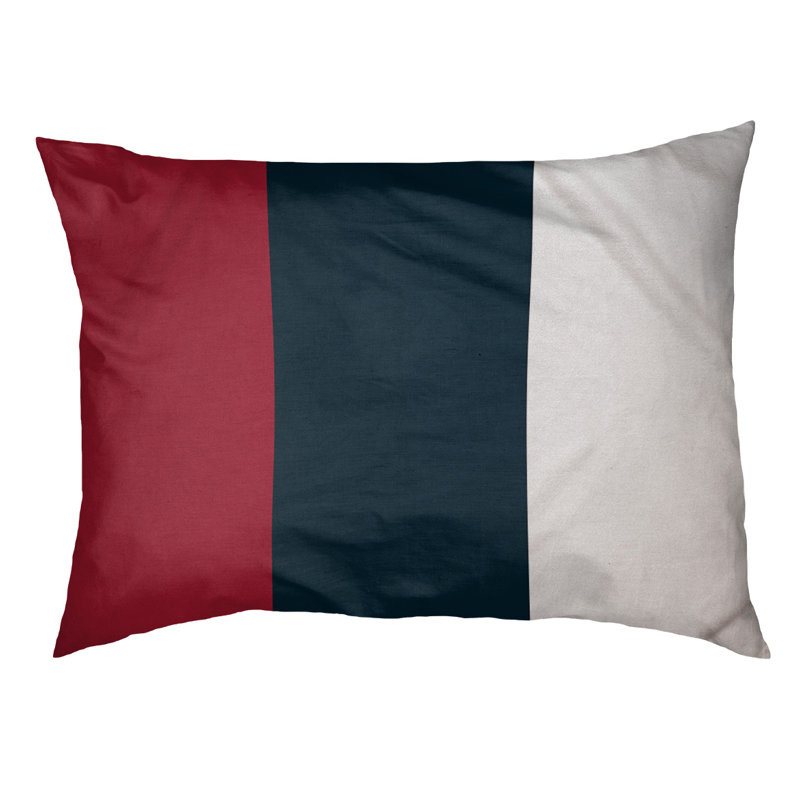 Coussin Arizona, Petit (l 28 po x P 18 po x H 6 po), Rouge / bleu / blanc