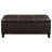 50.25 Inch Wide Contemporary Rectangle Storage Ottoman Bench In Distressed Vegan Faux Leather, Assembled, For Living Room And Entryway