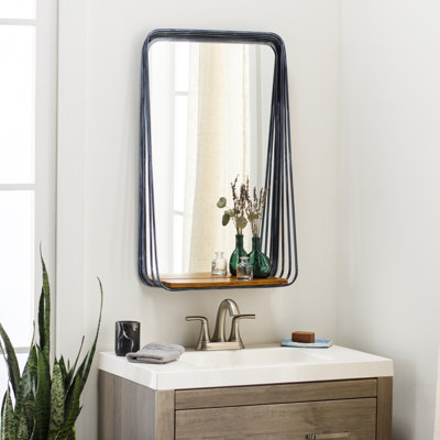 Aonghas Engineered Wood Flat Wall Mirror