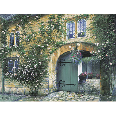 " Cobblestone Courtyard " by Charles White