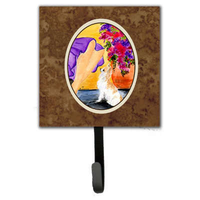 Bougie avec porte-laisse chihuahua et crochet mural lady
