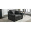 Fauteuil en chenille de 44,5 po de large gris avec revêtement confortable et housses de coussins amovibles pour la chambre à coucher Fauteuil moderne, surdimensionné, gris, avec structure de soutien-2401365