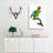 A Red-Cheeked Parrot by F. Levaillant - Wrapped Canvas Painting-55368397