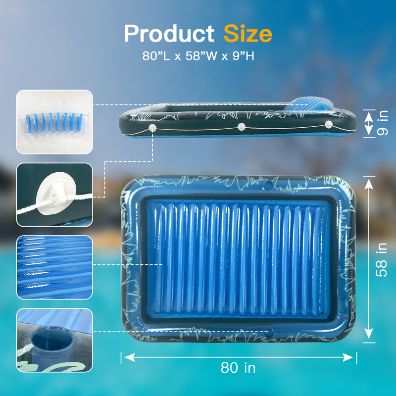 Bassin de bronzage bleu transparent Sunrio