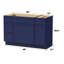 Base de meuble-lavabo simple 48 po seulement-97571412