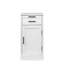 Armoire de salle à manger blanche modulaire avec rangement spacieux, tiroir pour les essentiels, présentoir à vin et décoration dans le couloir en noyer brun - rangement amélioré
