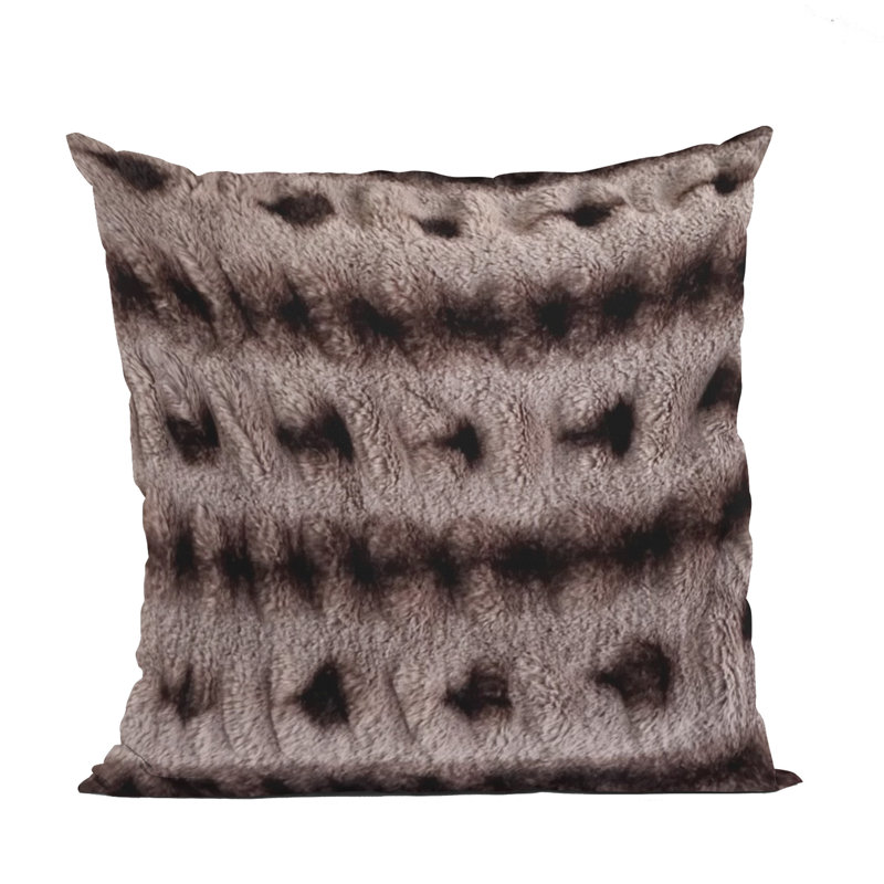 Housse de coussin carré en polyester Fluffy Bunni, 26 po x 26 po