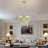 23.6"  8-Light Wide Crystal Waterfall Chandelie