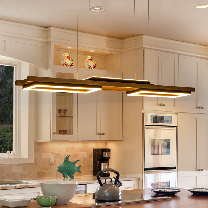 Chevee 3 - Light Kitchen Island Modern Linear LED Pendant