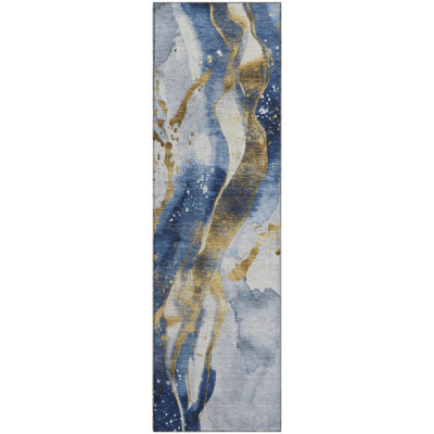 Premium Machine Washable Elize AMF1523 Abstract Rug