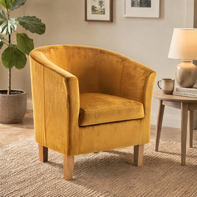 Velvet Upholstered 67m Occasional Accent Chair