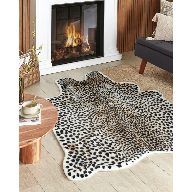 Otoe Animal Print Faux Fur Area Rug, Novelty 130 x 170cm