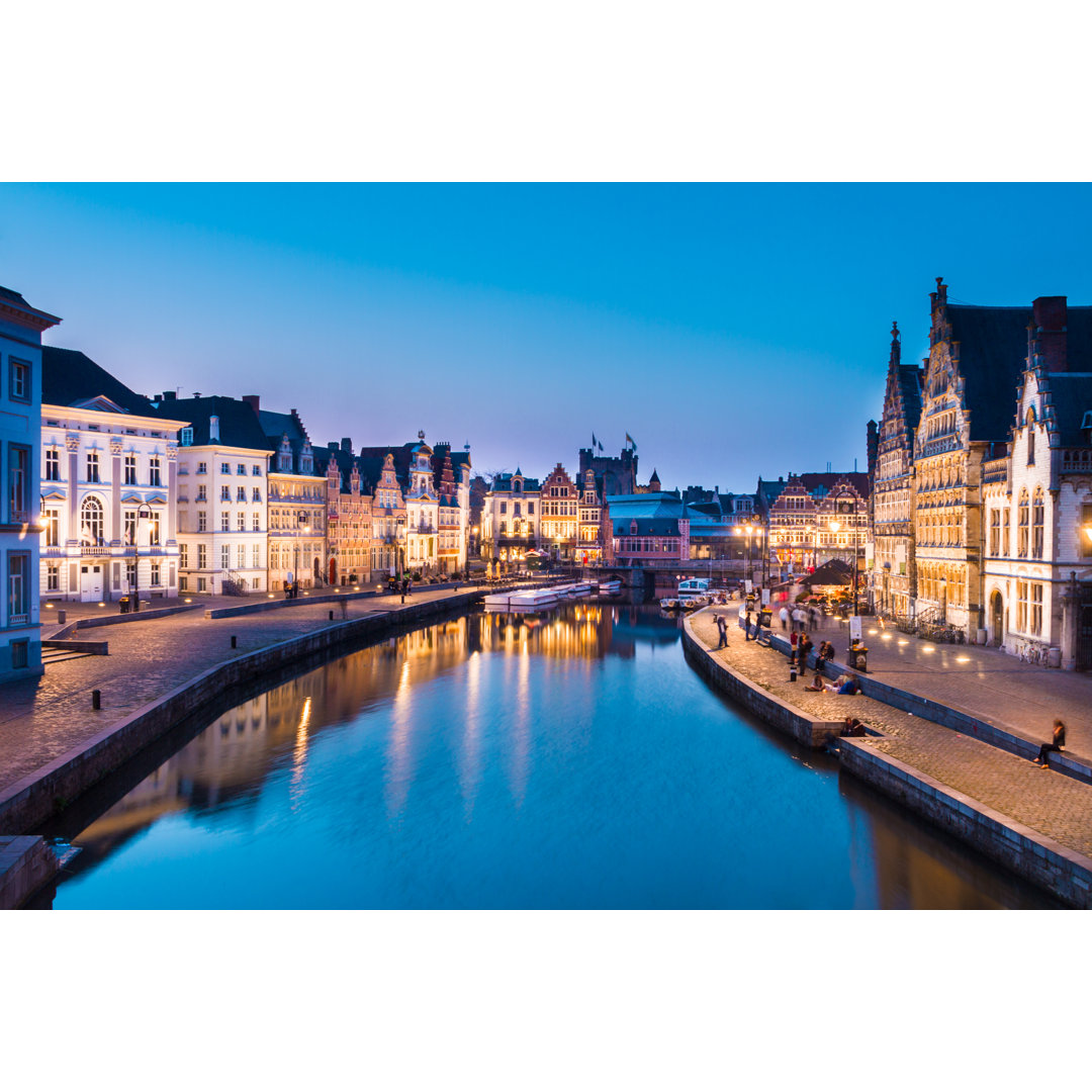 Der Fluss Leie in Gent