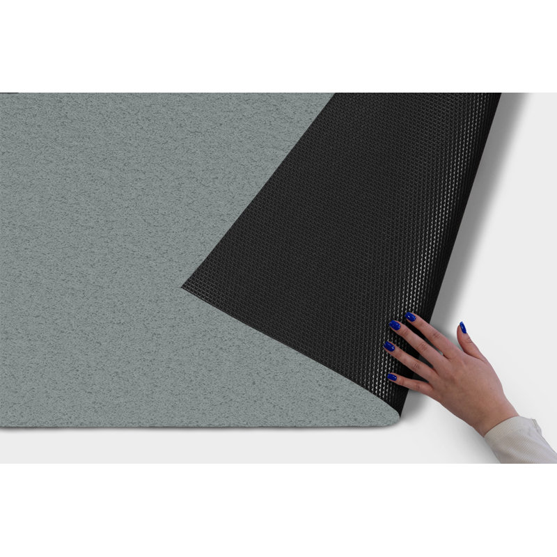 Non-Slip Outdoor Doormat, Gravel Gray