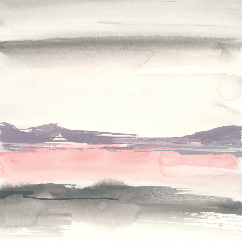 Blush Valley II by Chris Paschke - Wrapped Canvas Painting, 51cm H x 51cm W