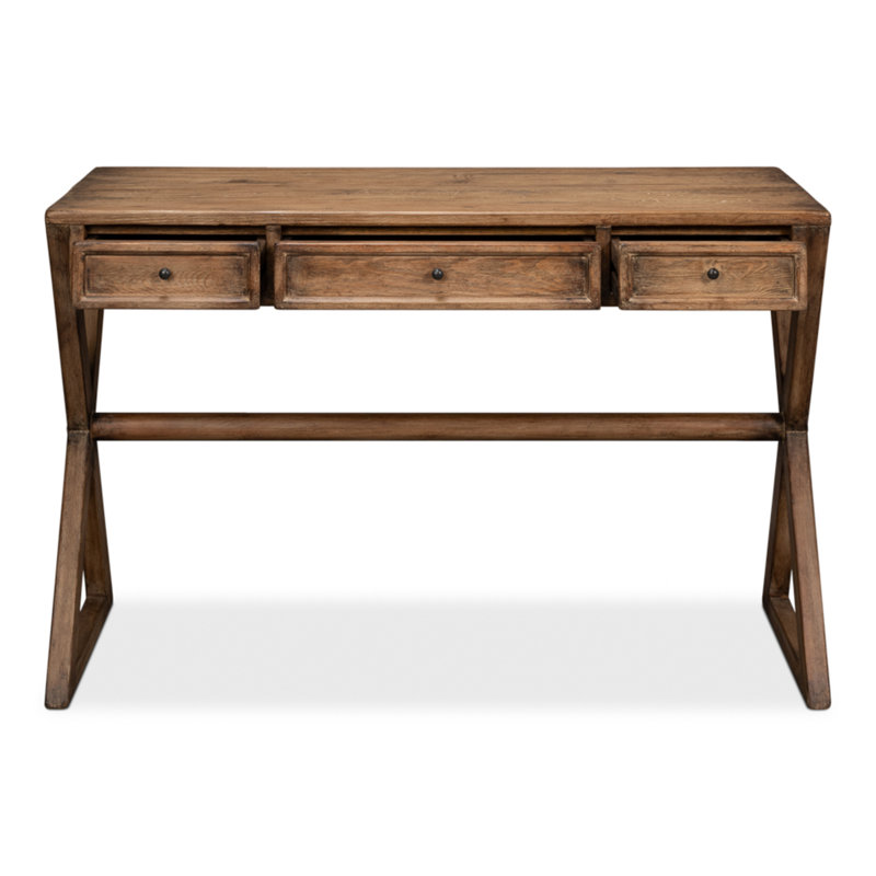 Kitchen Solid Wood Writing Desk, Brown