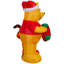 Lumière de Noël Airblown-Winnie l'ourson et le tigre avec scène de cadeau et de bas de Noël-MD-Disney