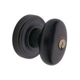 Keyed Egg Knob with Classic Rose