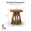 Table de bout à piédestal Blitar avec découpe et forme en croix-1522140971